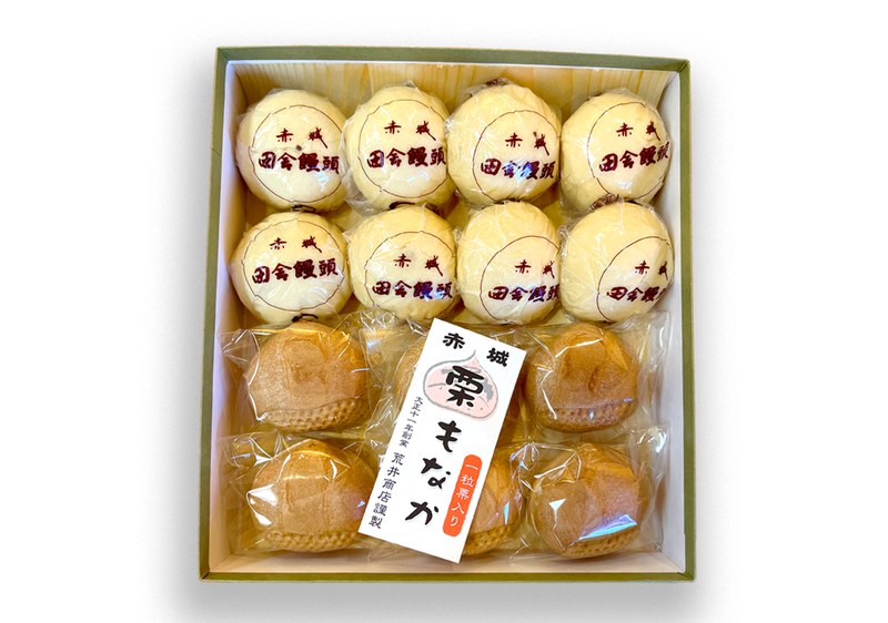 赤城田舎饅頭・栗最中詰め合わせ